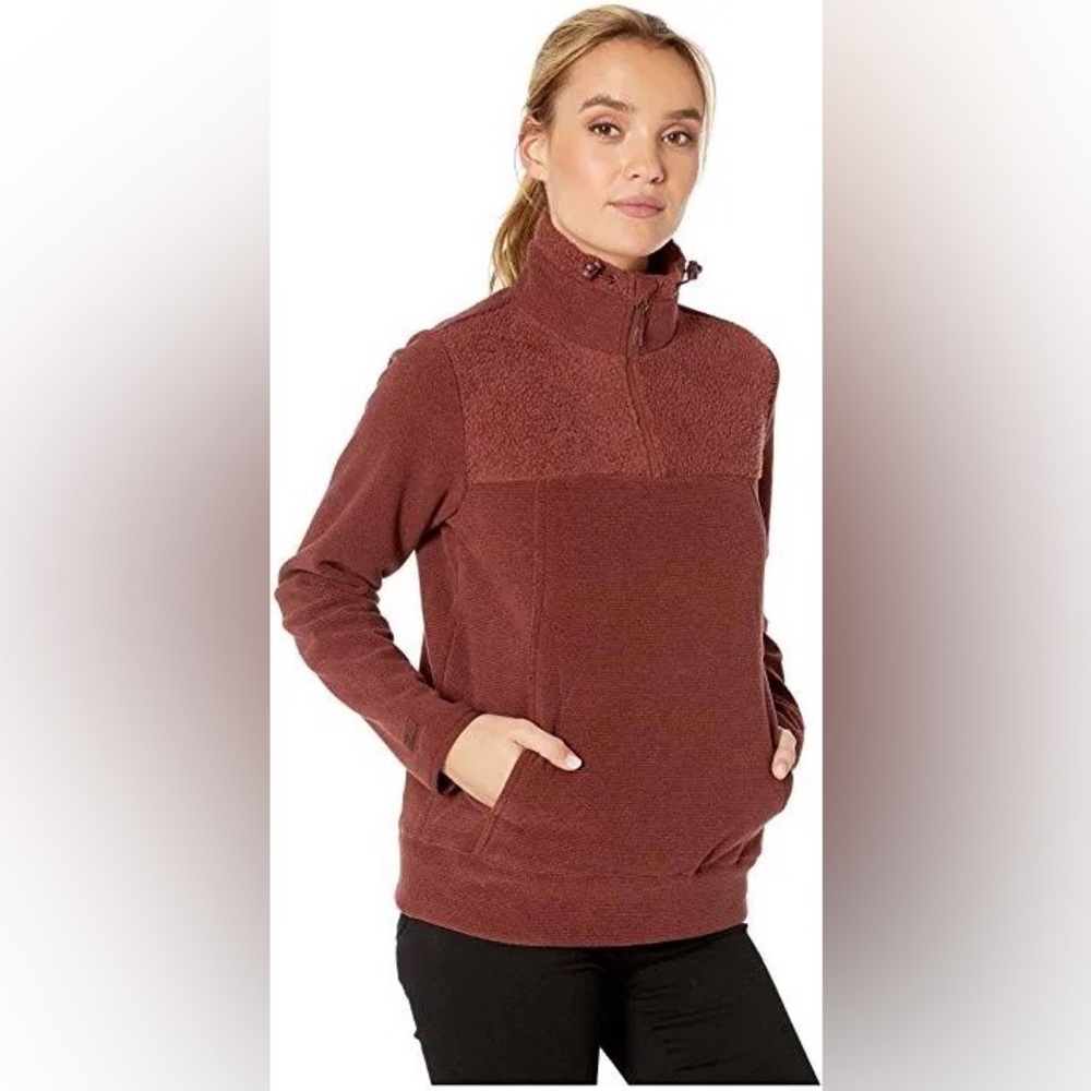 Billabong Women's Boundary Mock Half-Zip Pullover Sweatshirt